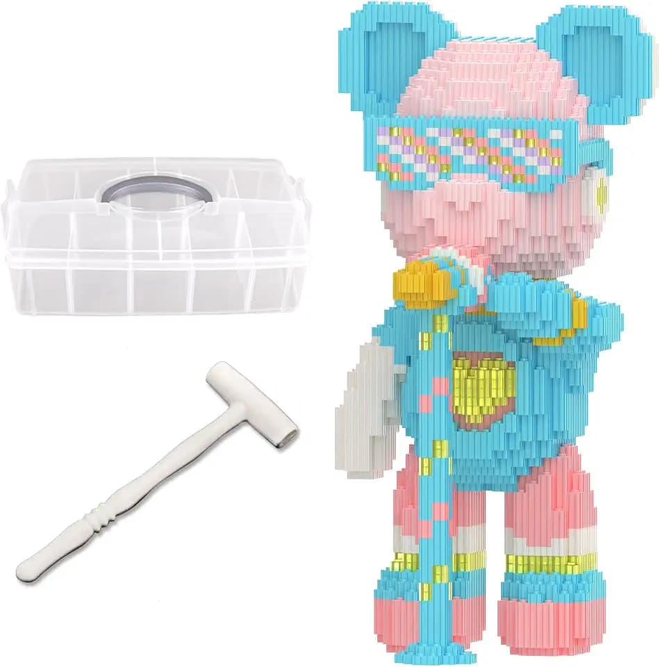 Bear Building Blocks Set (3000 Pieces) with Storage Box