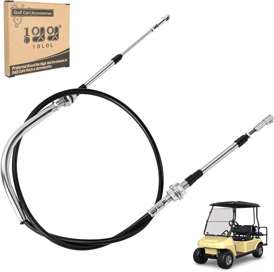 10L0L 63 Inch Transmission Shift Forward Reverse Cable for Club Car DS Gas Golf Cart 1984-1997, Replace OEM 1013085