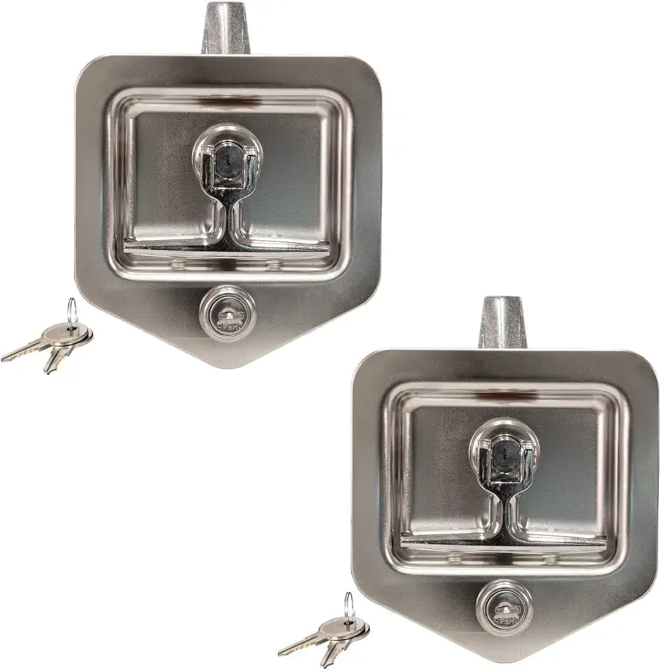 Buyers Products L88552 Stainless Steel T-Handle Latches, 2 Pack Set