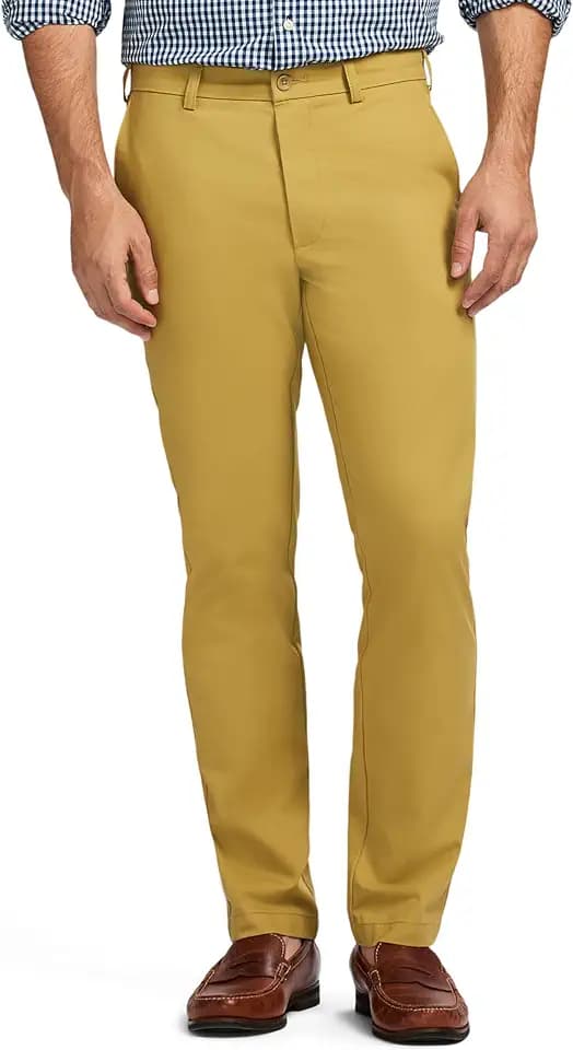 Izod Men's American Chino Flat-Front Straight-Fit Pants