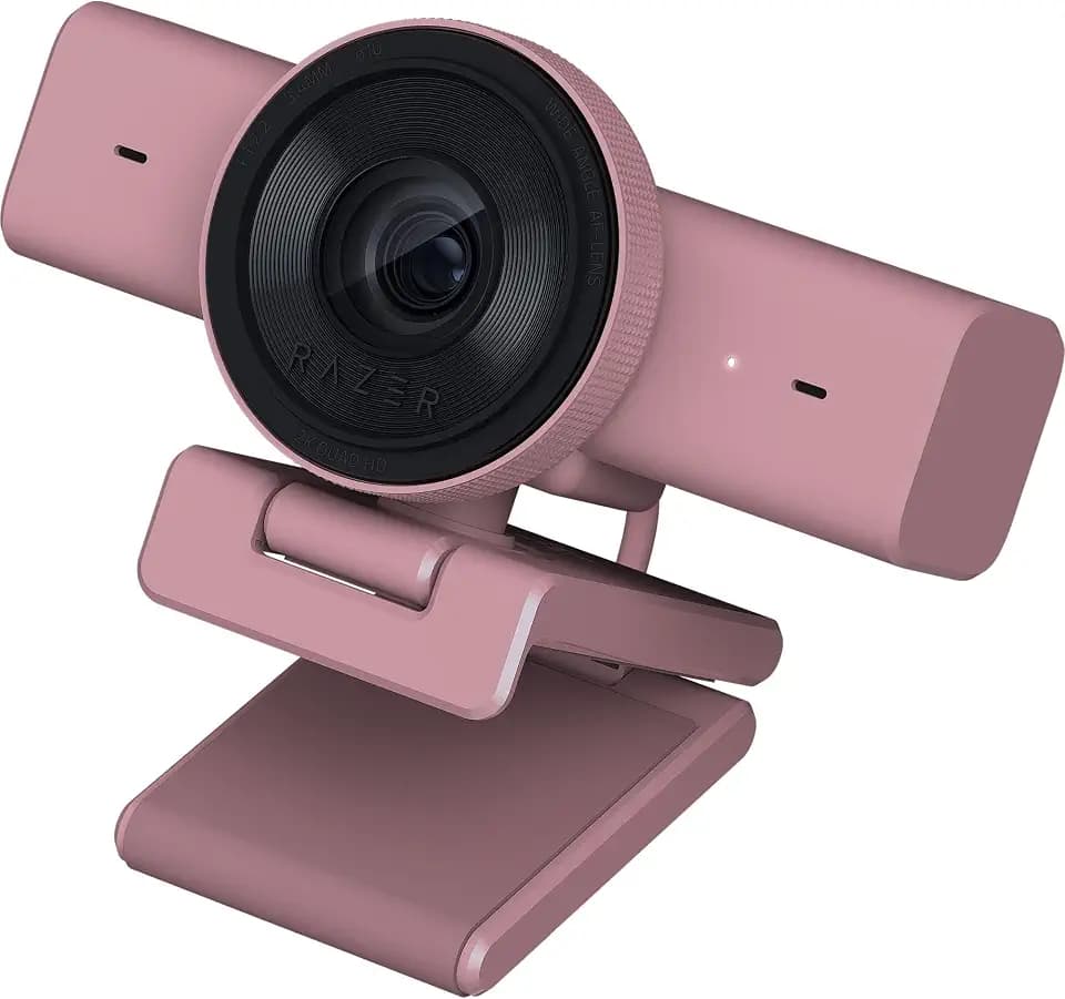 Razer Kiyo V2 X Webcam for Streaming and Meetings, 1440p 60 FPS, Quartz