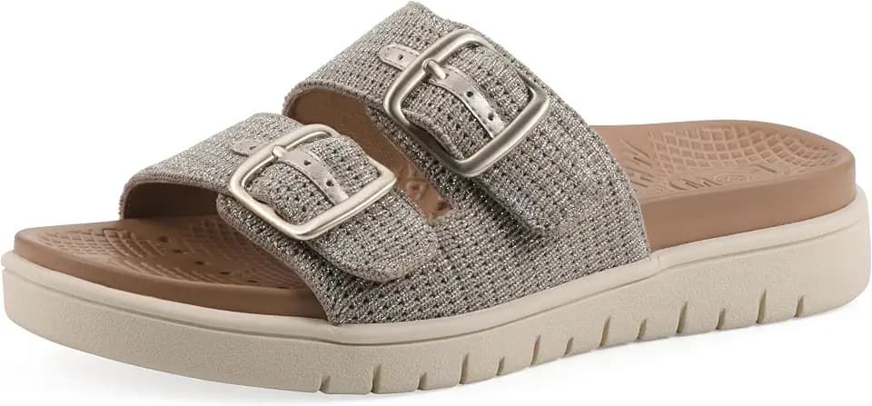 White Mountain Fom Recovery Women's Nanny Cushioned Slide Sandal