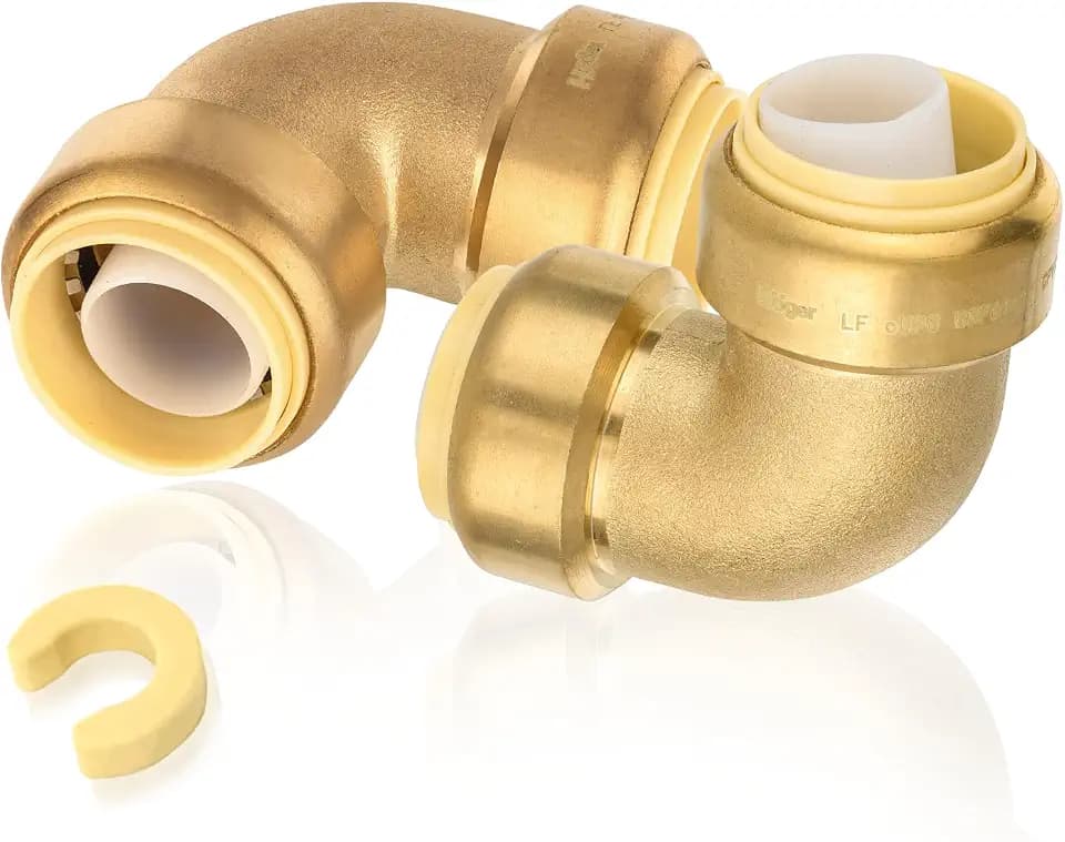 2PC HeSun 1" x 1" Push-fit 90 Degree Elbow(PF050-2)