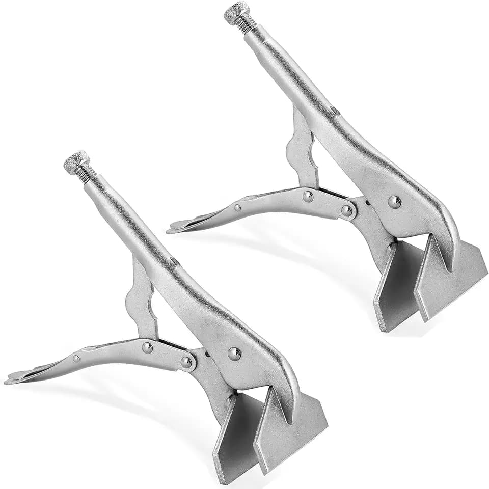 DASBET 10" Locking Sheet Metal Clamp 2 PCS Heavy Duty Sheet Metal Grip Tool