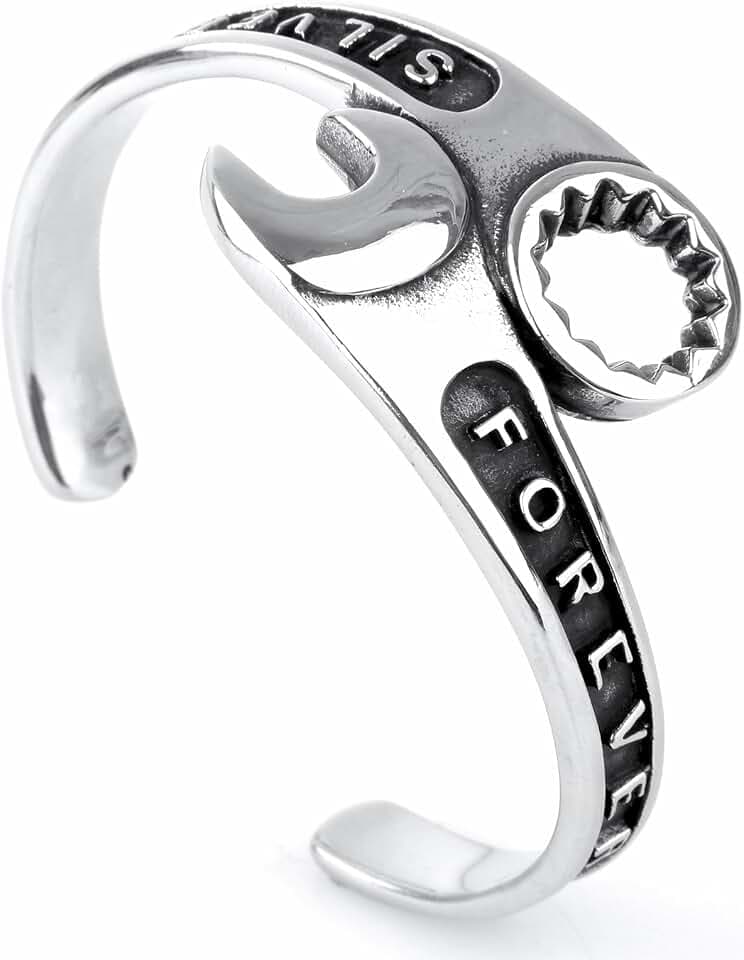 Schmuck Edelstahl Herren Armbänder Armreif Schraubenschlüssel