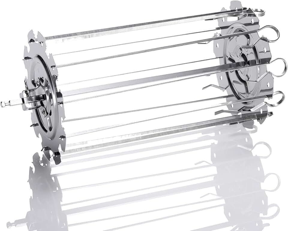ROTO-Q 360 Skewer Set: Create Perfect Kebabs with This Rotisserie Attachment - For Meats, Vegetables, and More (Compatible with ROTOQ360 Rotisserie)