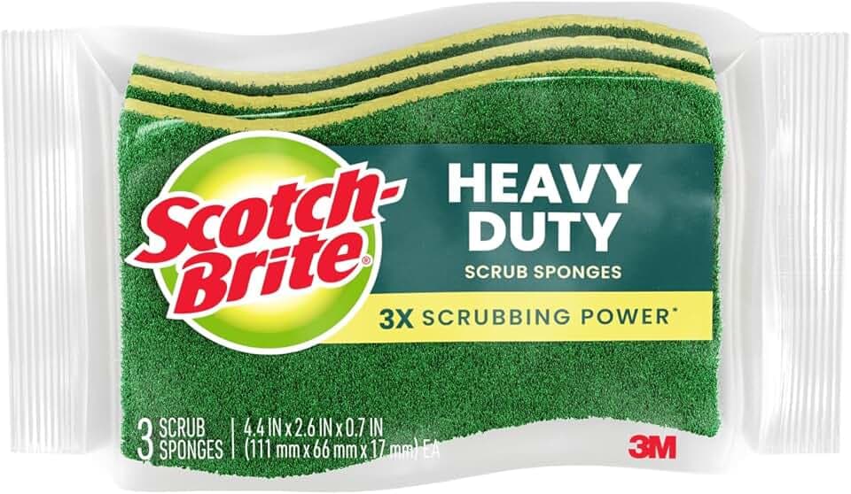 Scotch-Brite Heavy Duty Scrub Sponge, 24 Pack