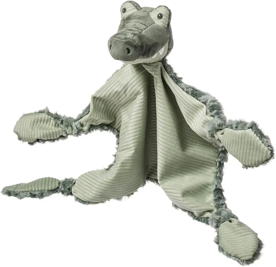 Mary Meyer Stuffed Animal Lovey Security Blanket, 13 x 9-Inches, Afrique Alligator