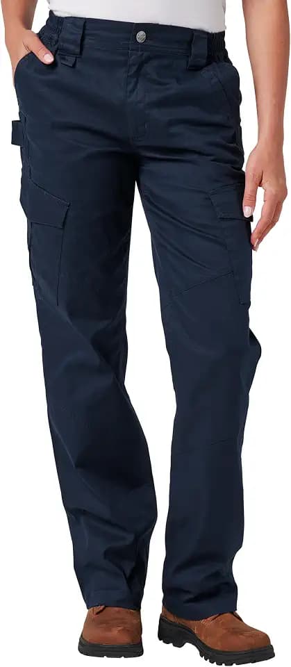 Lucky Brand Women's Women's Twill Cargo Work Pants with Side Elastic Waist