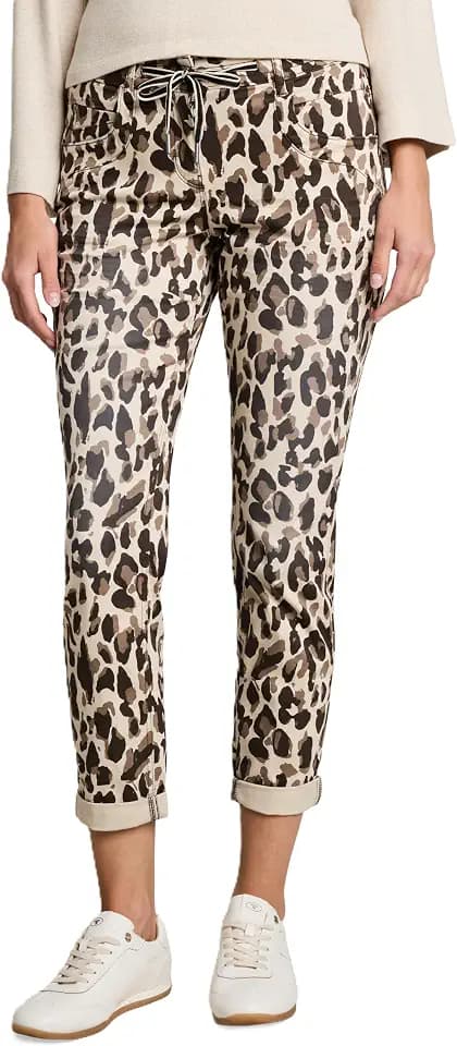 TOM TAILOR Damen Tapered Relaxed Hose mit Kordelzug