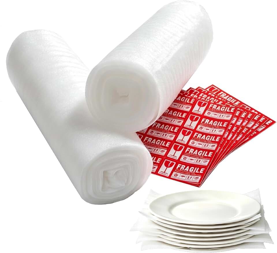 Packing Foam Roll 15.75“ x 160', Foam Cushion Wrap for Moving & Shipping
