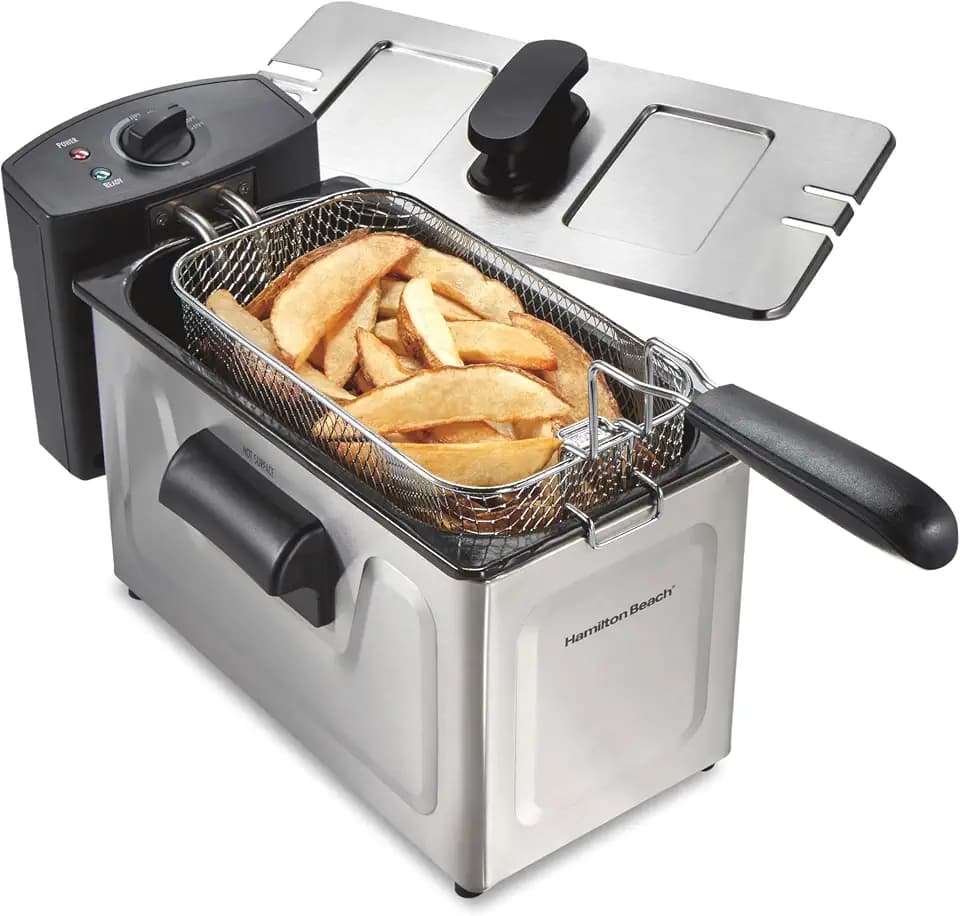 Hamilton Beach 3 Liter Family Style Electric Deep Fryer With Basket