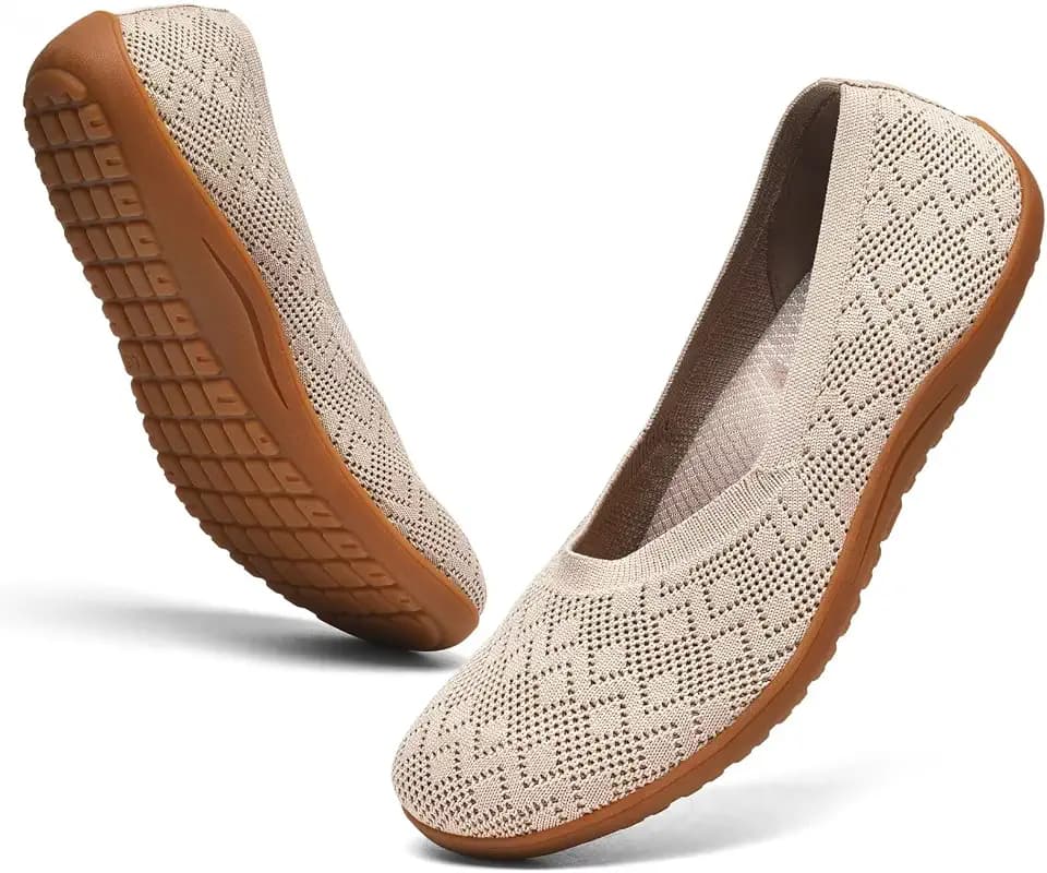 Women's Wide Toe Box Flats Shoes Ballet Flat