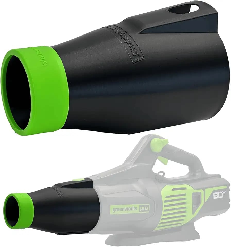 Stubby Car Drying Nozzle for Greenworks 760, 730, 700, 610, 585, 550, 515, & 500 CFM Leaf Blowers