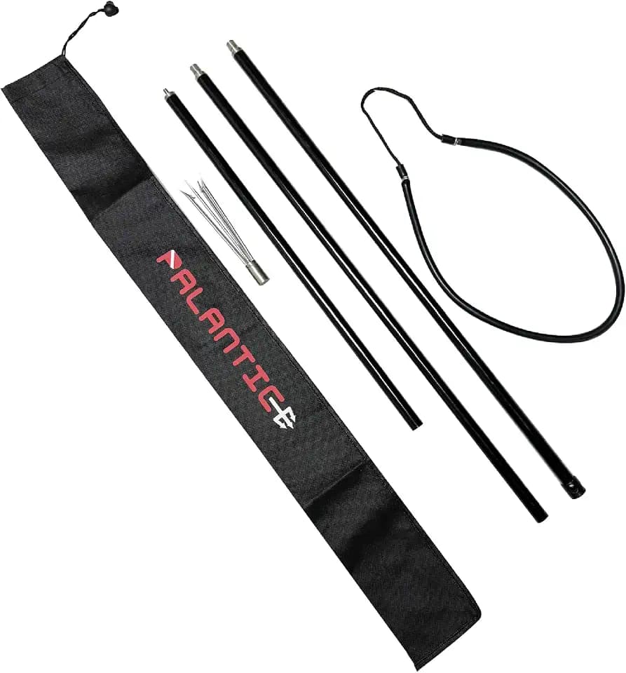 Scuba Choice 6.5' Aluminum Travel Hand Spear with 5-Prong Lionfish Tip & Free Carry Bag – Durable, Corrosion-Resistant 3-Piece Spearfishing Tool, Assembled in The USA