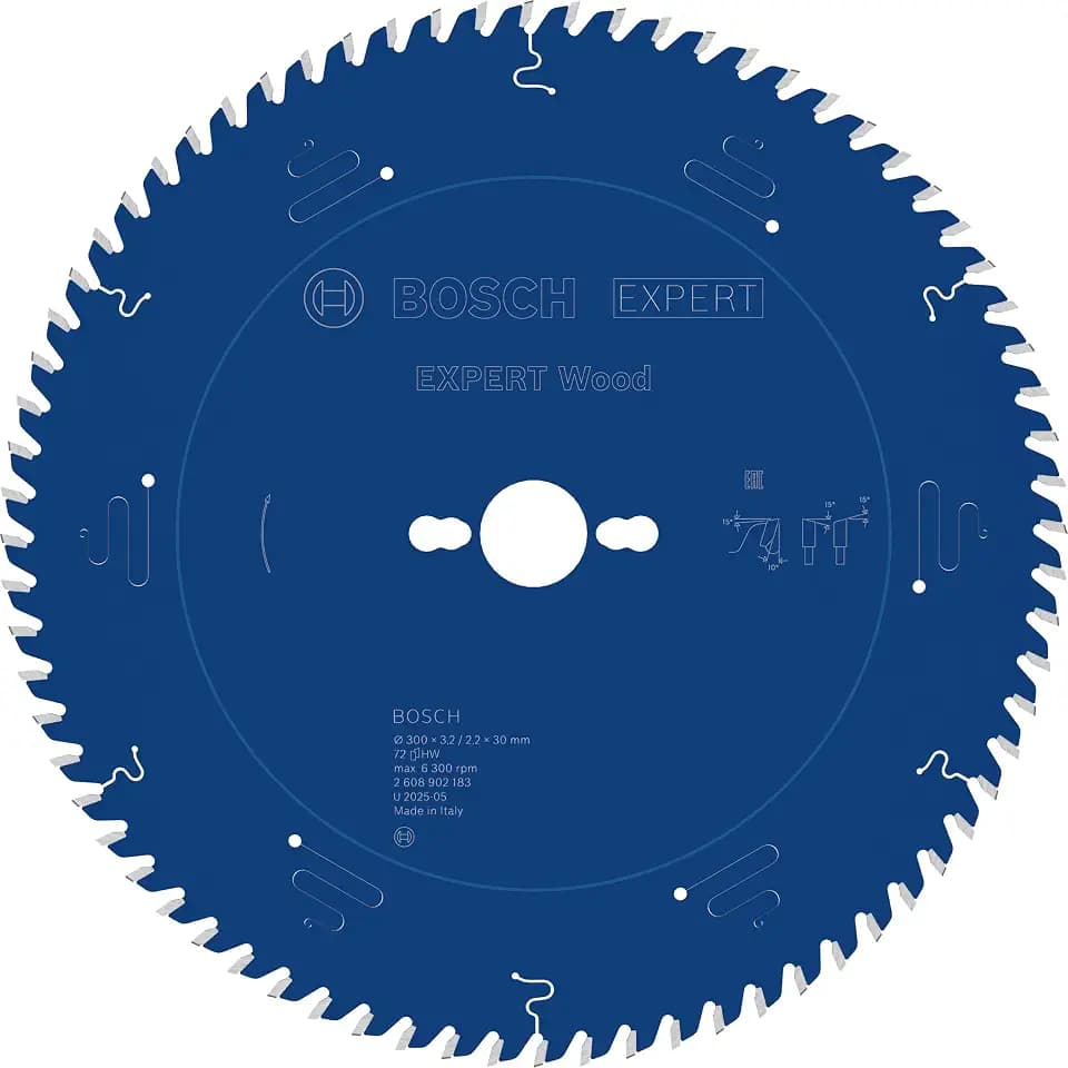 Bosch 1x EXPERT Wood Kreissägeblatt, 300x3,2x30 mm, T72