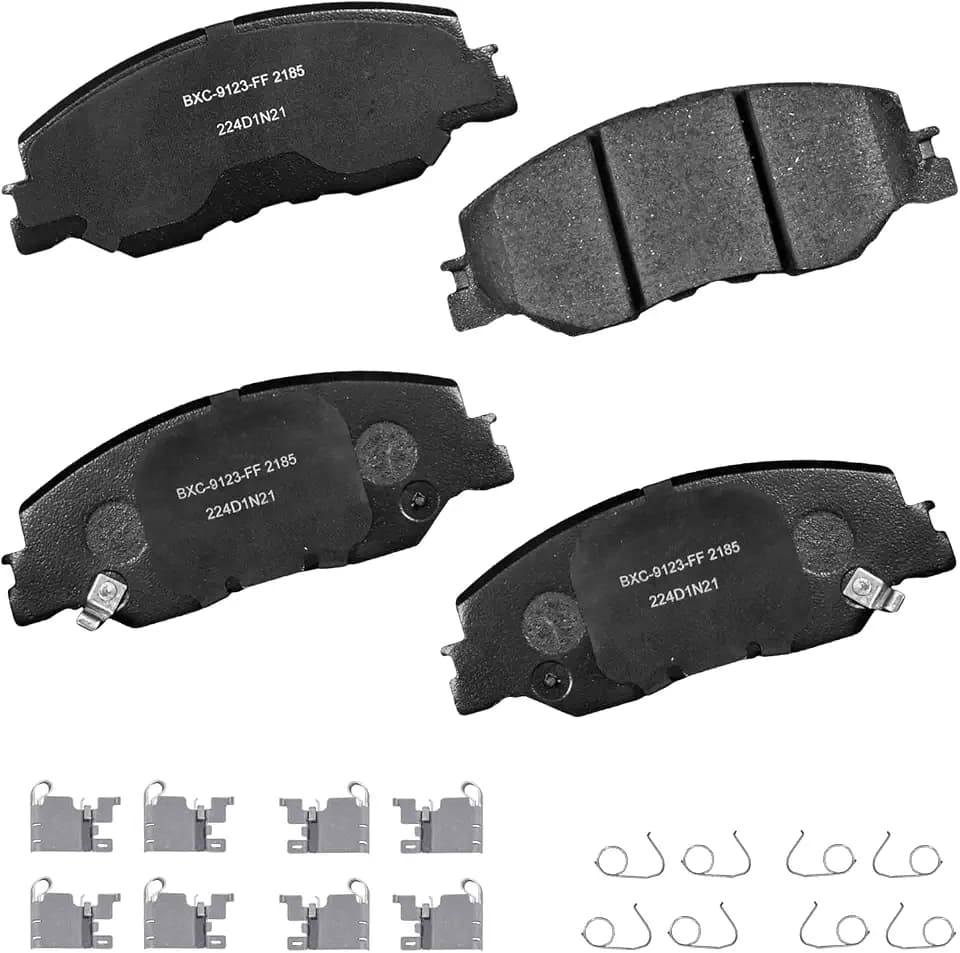 Bendix Premium SBC2185 Ceramic Front Brake Pads for Honda Civic 2023-2022, Insight 2022-2019