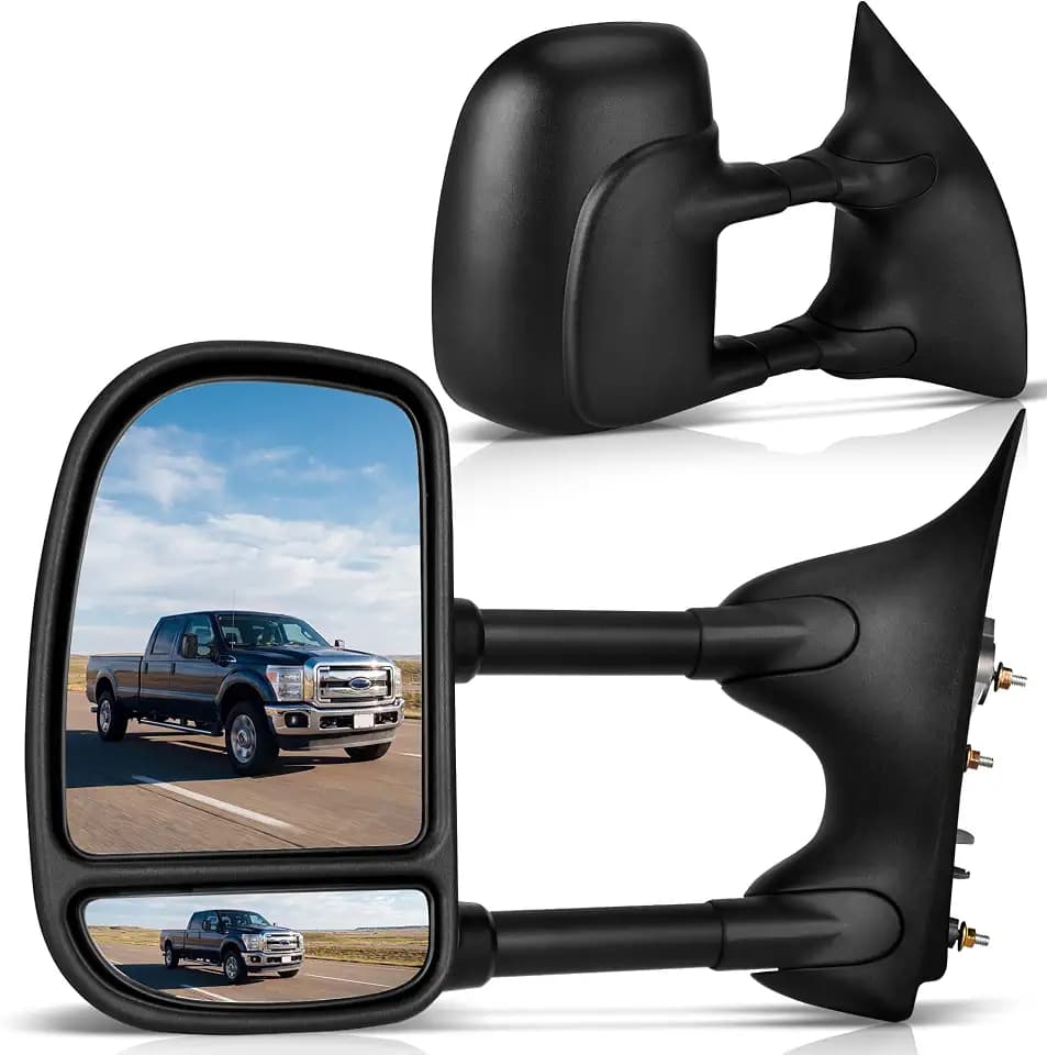 LEDKINGDOMUS Towing Mirror Pickup Compatible with 1999-2016 Ford Super Duty