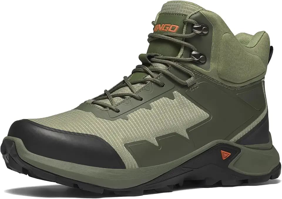 NINGO Men's Waterproof Hiking Boots, All-Terrain Hiking Shoes for Men