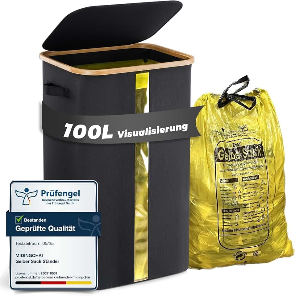 100l Gelber Sack Ständer Stabil, Mülleimer