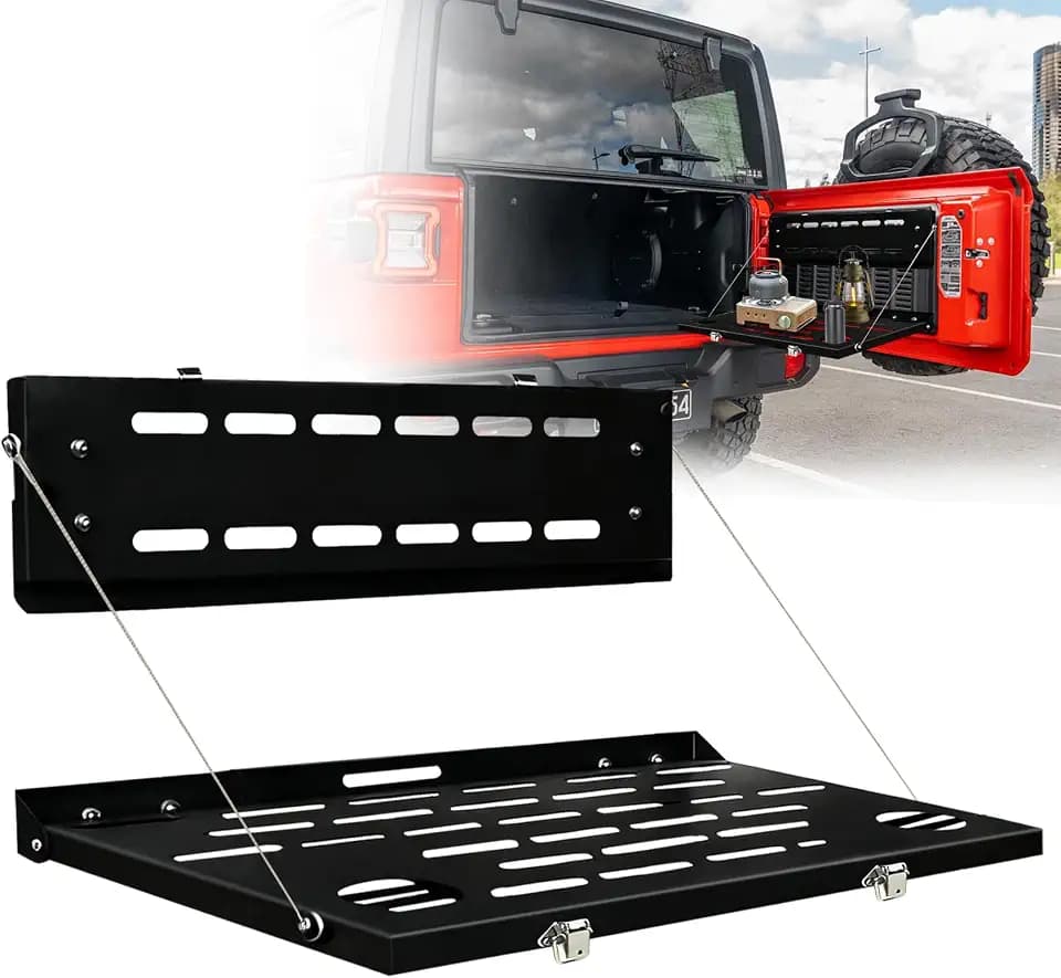 Upgrade Tailgate Table for Ford Bronco 2021-2025, Foldable Single-Layer Molle Panel