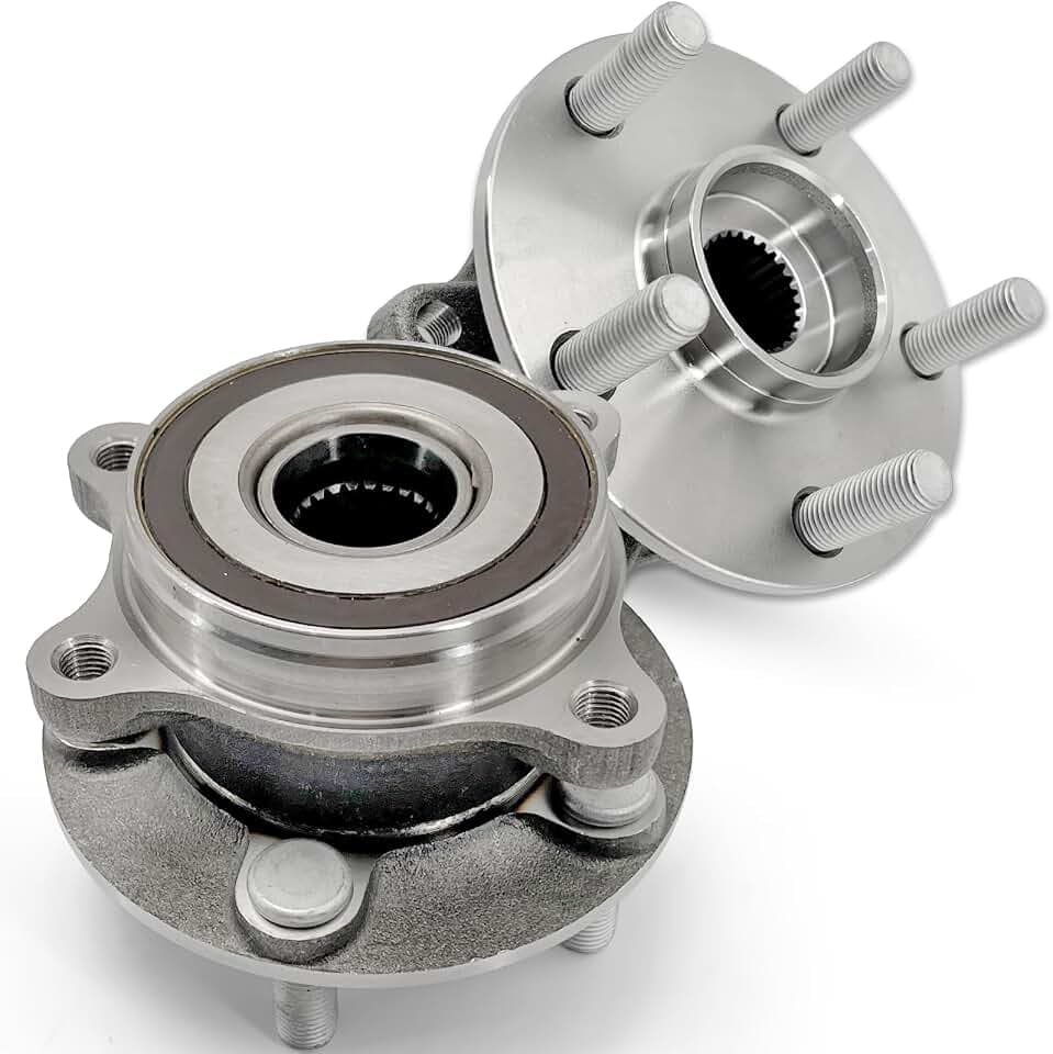 Pair 513287 Front Wheel Bearing Hub Assembly Compatible with Toyota Prius 1.8L 2010-2015, for Lexus CT200H 1.8L 2011-2017, Hub Bearing 5 Lug