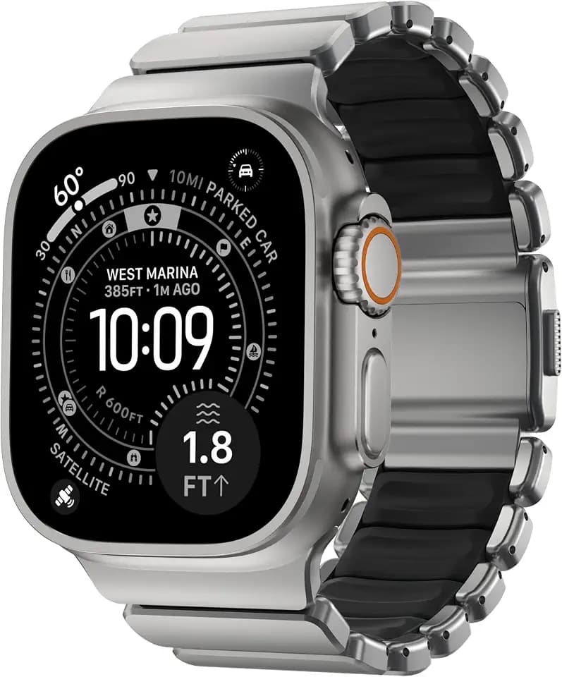 NOMAD Stratos Band I für AppleWatch 42/44/45/46/49mm I Hybrid-Design