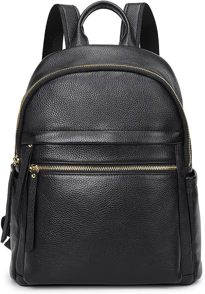 Kattee Echtleder Rucksack für Damen Multifunktional Elegant Tagesrucksack Weiches Leder Schultertasche für Shoppingtouren