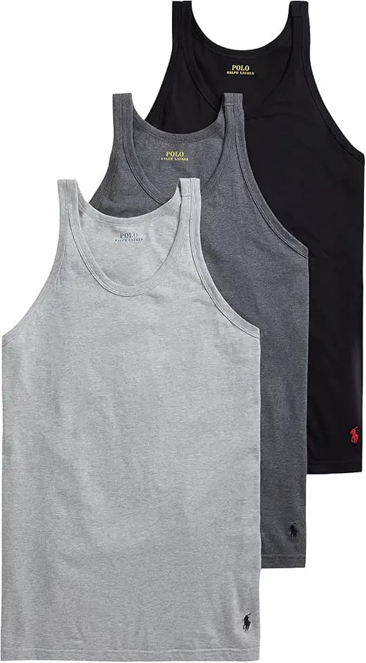 Polo Ralph Lauren Men's Slim Fit Cotton Tank 3-Pack