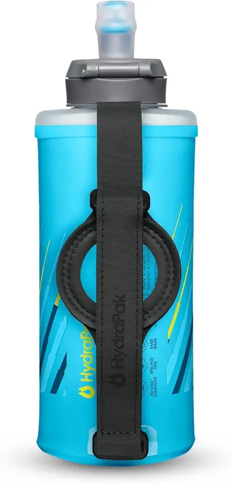 HydraPak SkyFlask Speed - Collapsible Handheld Running Water Bottle (350ml, 500ml, 500ml Insulated) - Adjustable Strap, Lightweight, Spill-Proof Cap