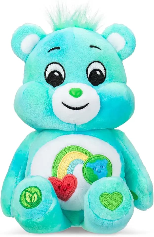 Care Bears Basic Bean - I Care Bear - 9" Plush, ECO Friendly, Soft Huggable Material!