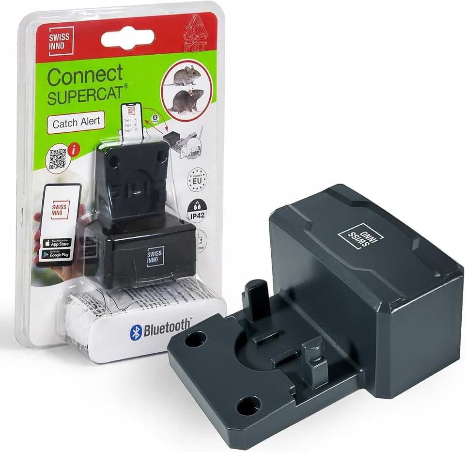 SWISSINNO Fallenmelder Connect Bluetooth für Mäuse Rattenfallen 1 Stück