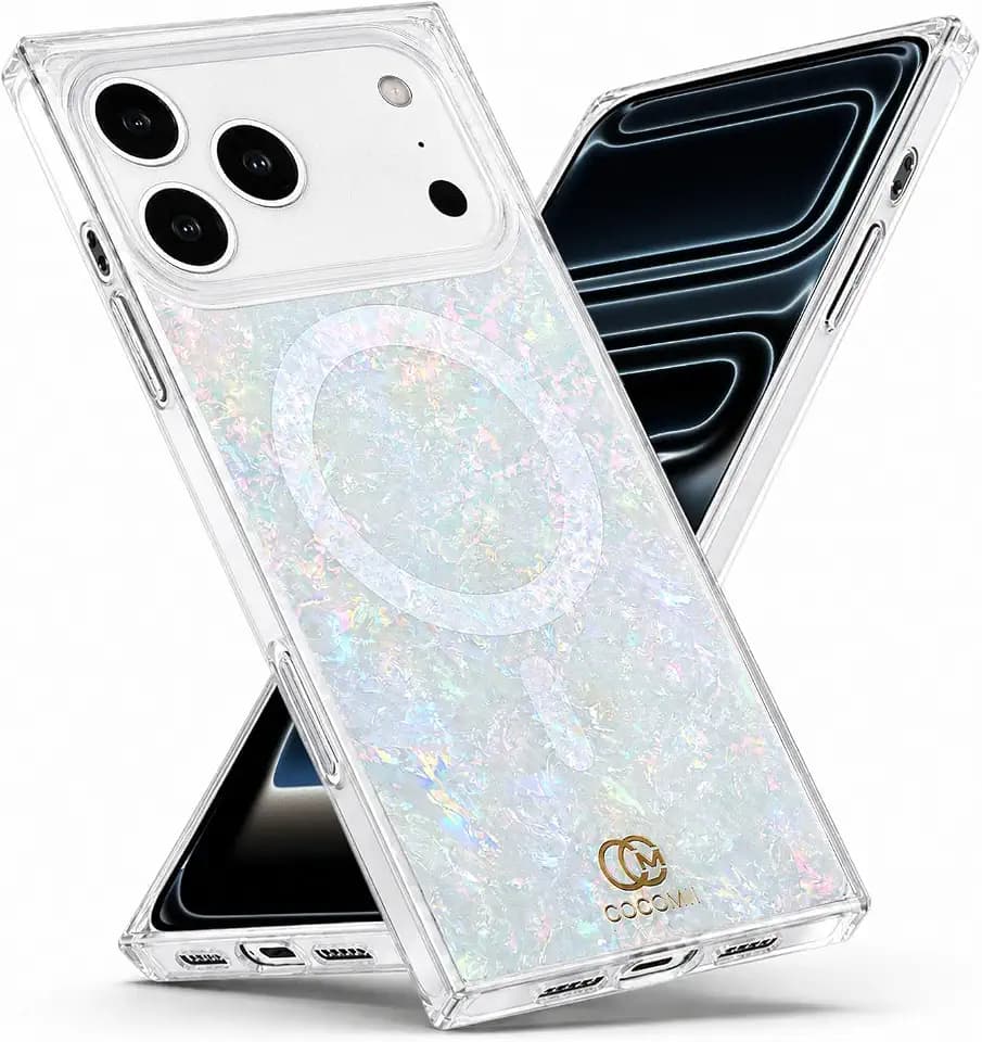 COCOMII Rectangle for iPhone 18 Pro Max/17 Pro Max Case, Pearlescent Opal