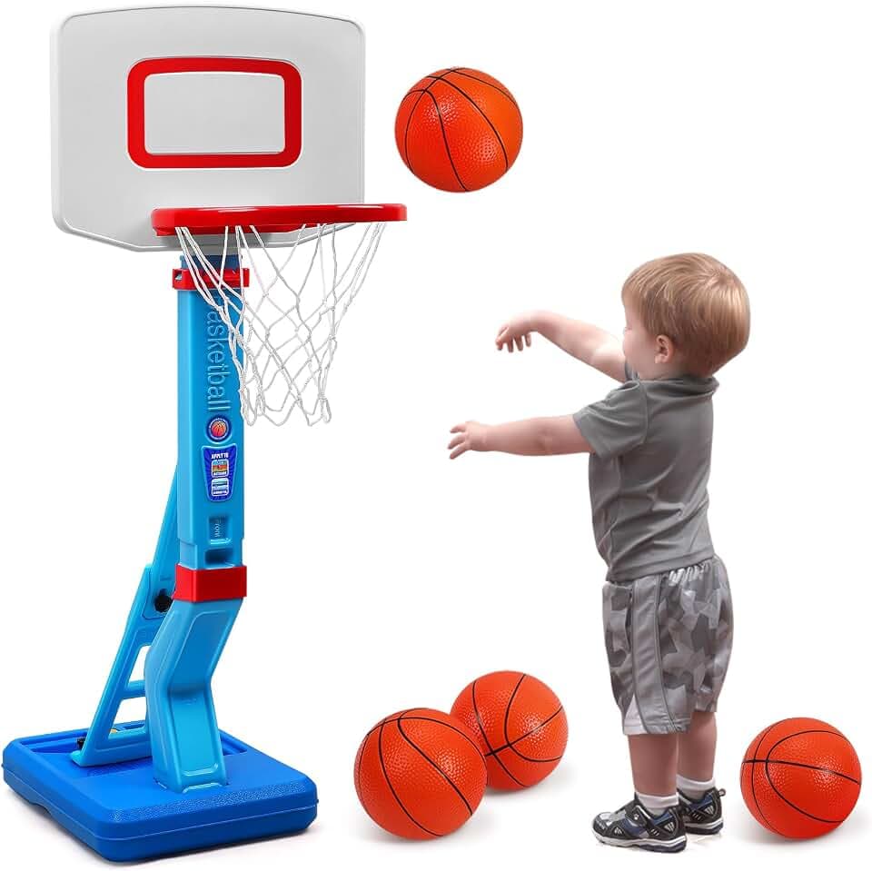 Toddler Basketball Hoop- Mini Kids Basketball Hoops Toy for Indoor Outdoor