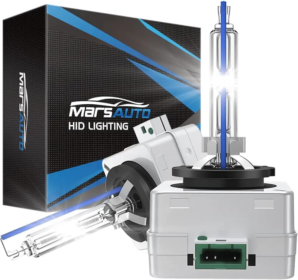 Marsauto D3S HID Bulbs, 6000K Cold White, Xenon D3S HID Bulb, 3500 Hours Longevity, Waterproof Design, 5 Minutes Installation, Pack of 2