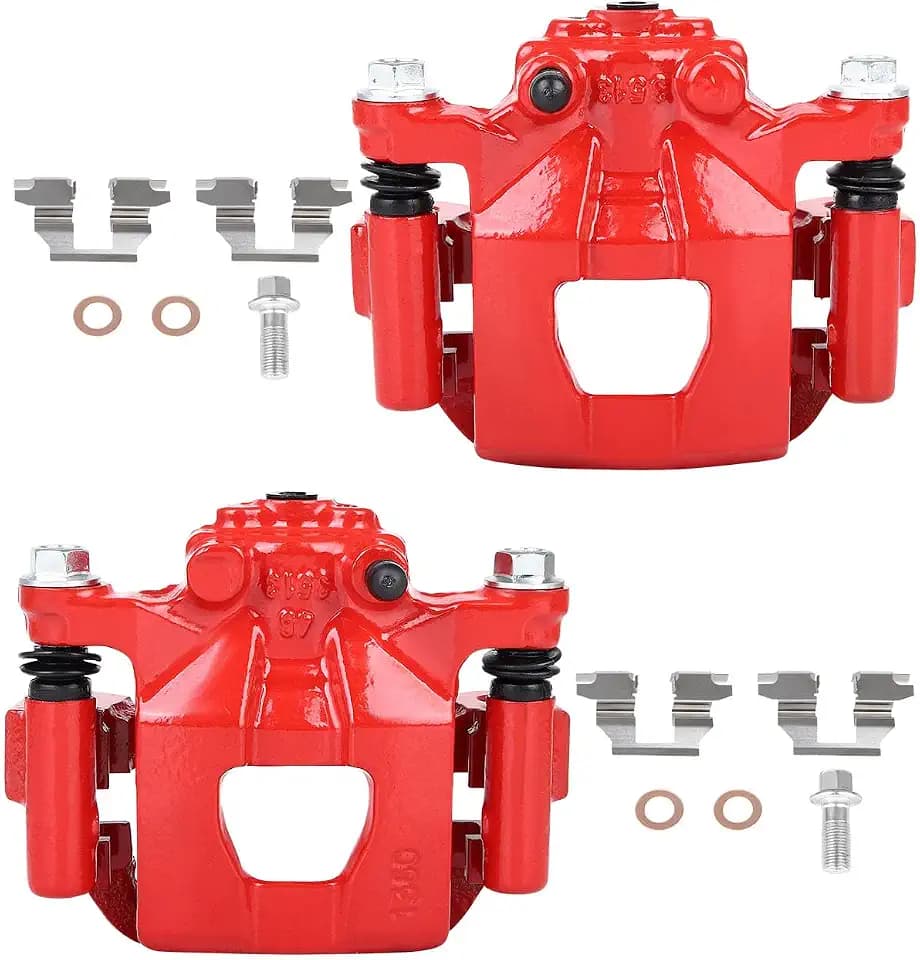 cciyu Rear Left & Right Brake Calipers With Bracket 19-B2781A 19-B2780A