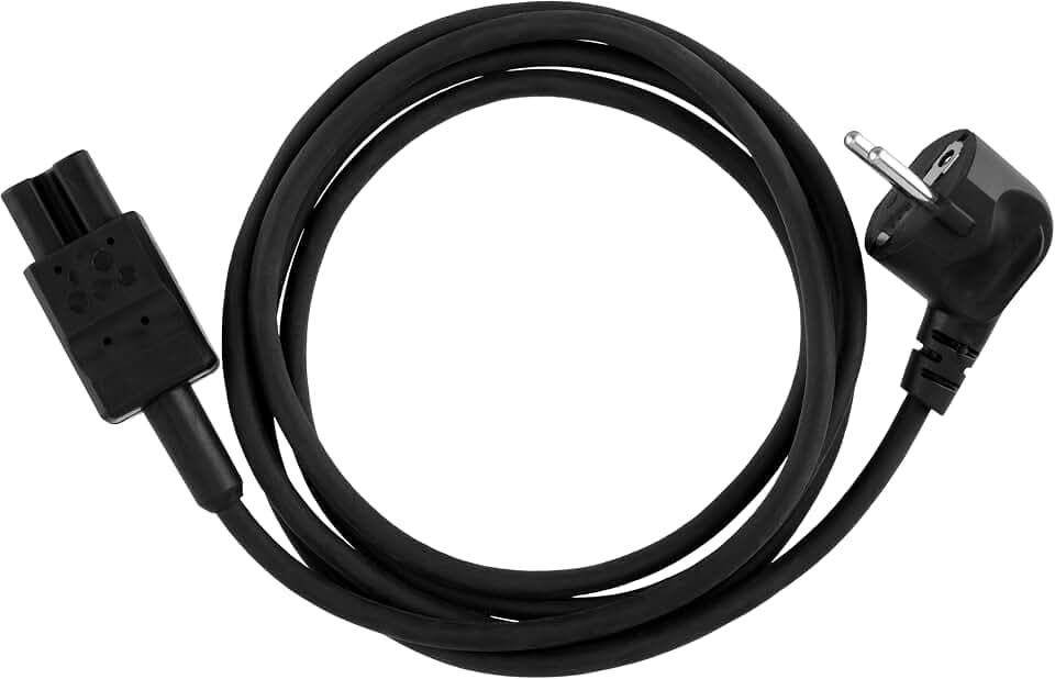 REV Zuleitung, Heißgeräte Anschlusskabel, C16A, 2m, 2300W, 10A, schwarz