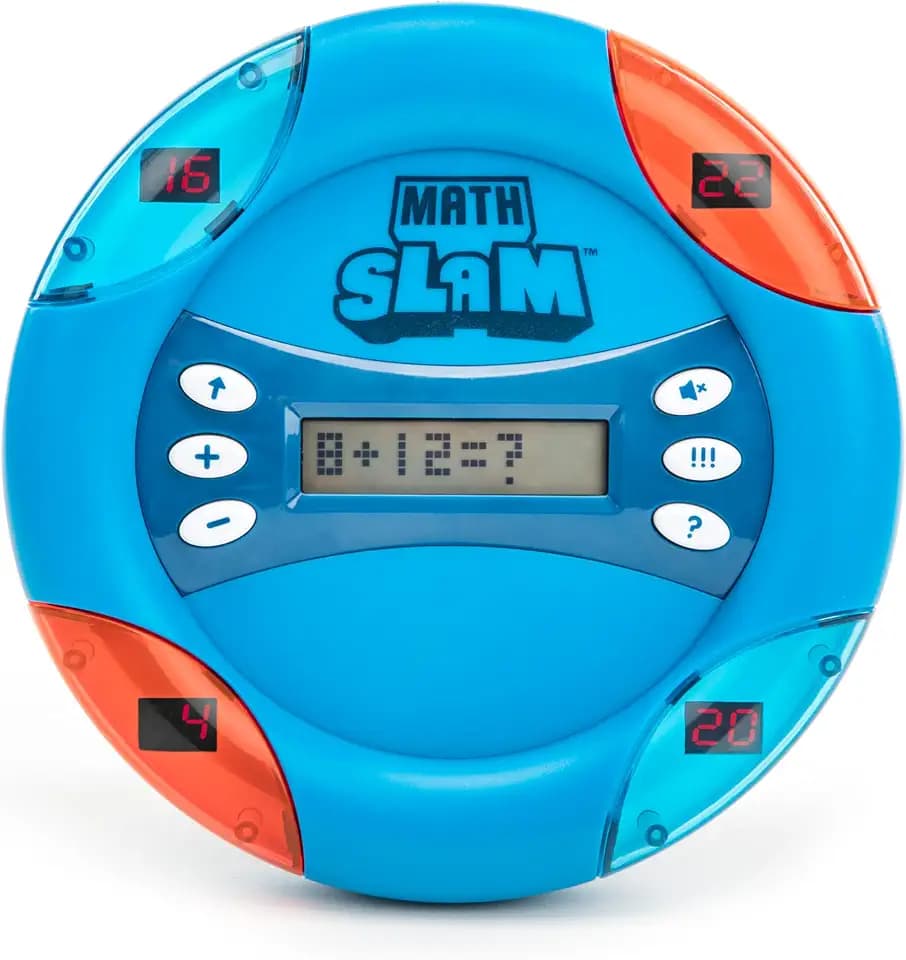 Educational Insights Math Slam - Handheld Electronic Math Games for Kids 5-7, First Grade Addition and Subtraction Games, Basic Algebra Learning Game, Self-Teaching Elementary STEM Tools