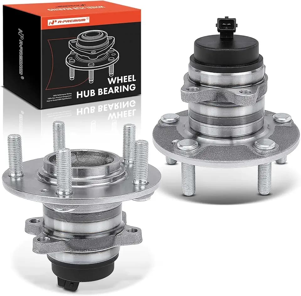 A-Premium 2 x Rear Wheel Bearing and Hub Assembly with ABS & 5-Lug