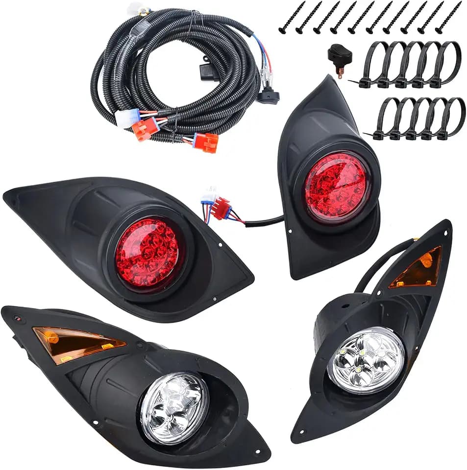 Headlight Tail Light Kit for Yamaha G29 Drive Golf Carts 2007-UP
