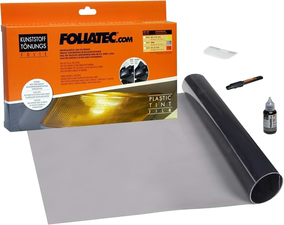 Foliatec Kunststoff Tönungsfolie Smoke 30x100cm - 1 Stück