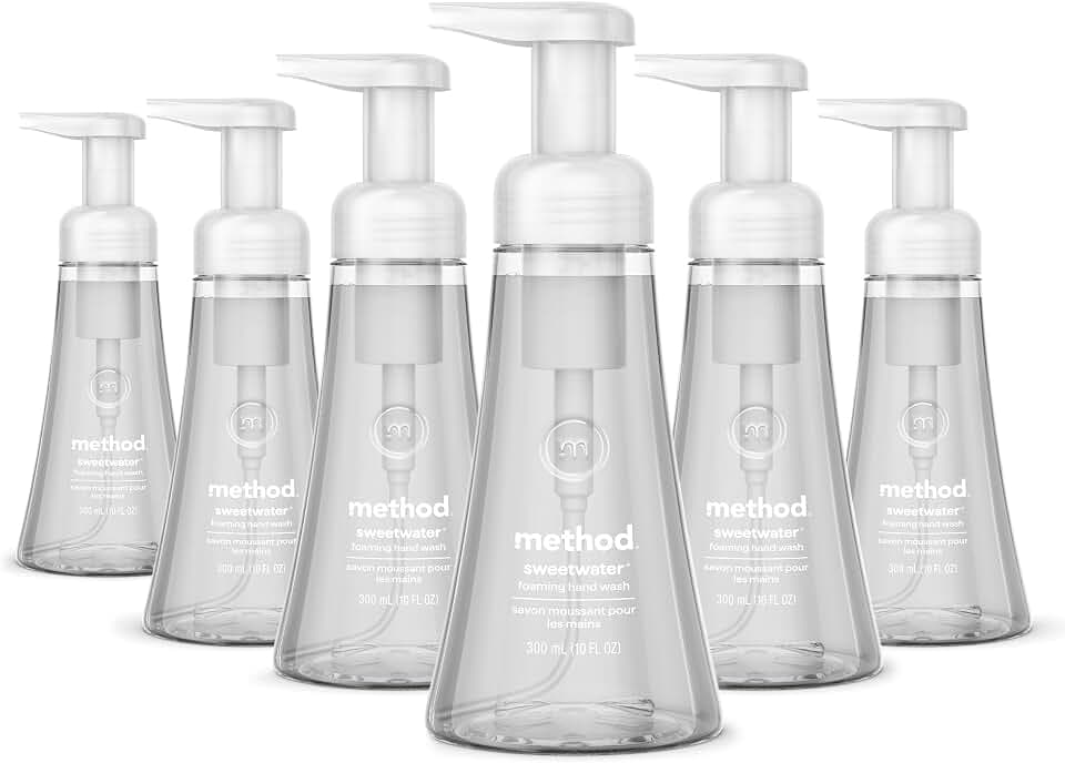 method Foaming Hand Wash, Sweet Water, 10 fl oz, 6 pack