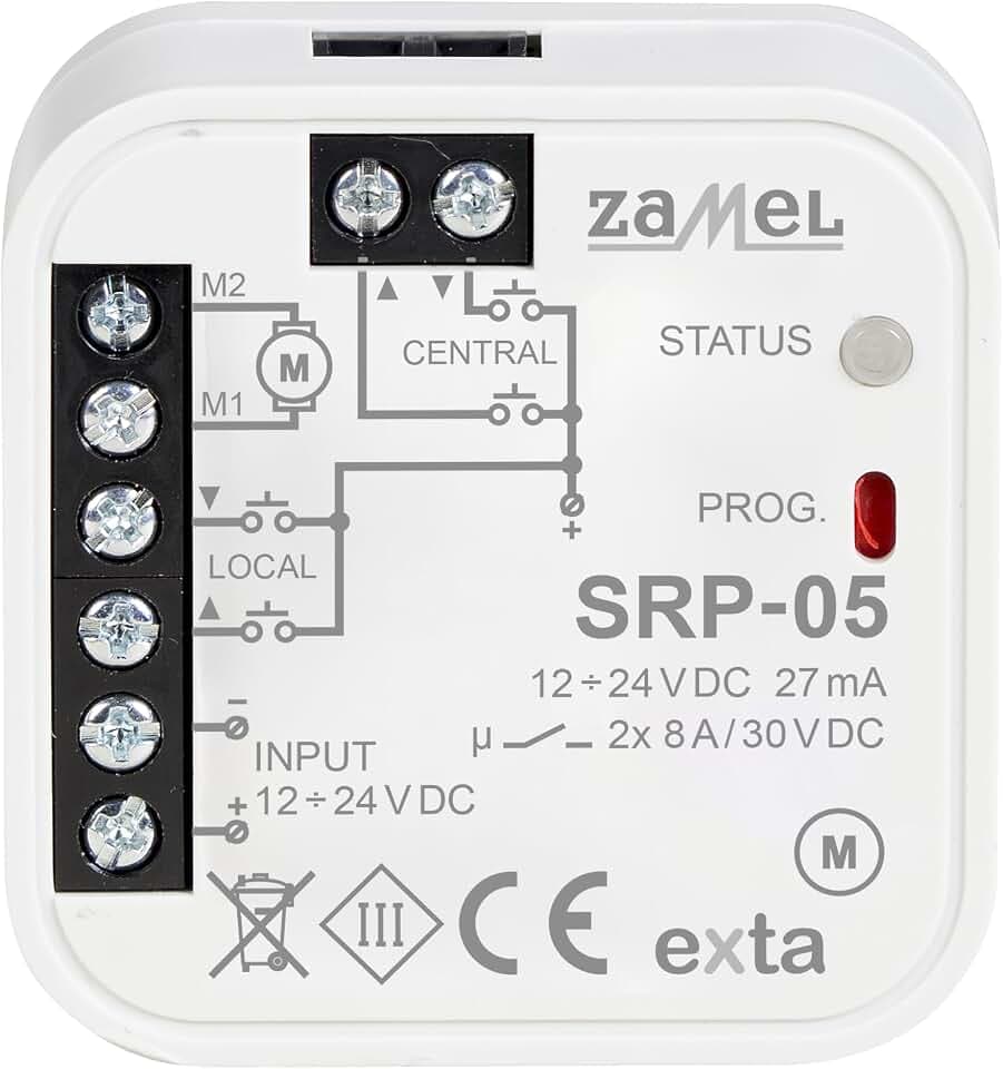 Rollladensteuerung unterputz, kabelgebunden typ: SRP-05/12-24V