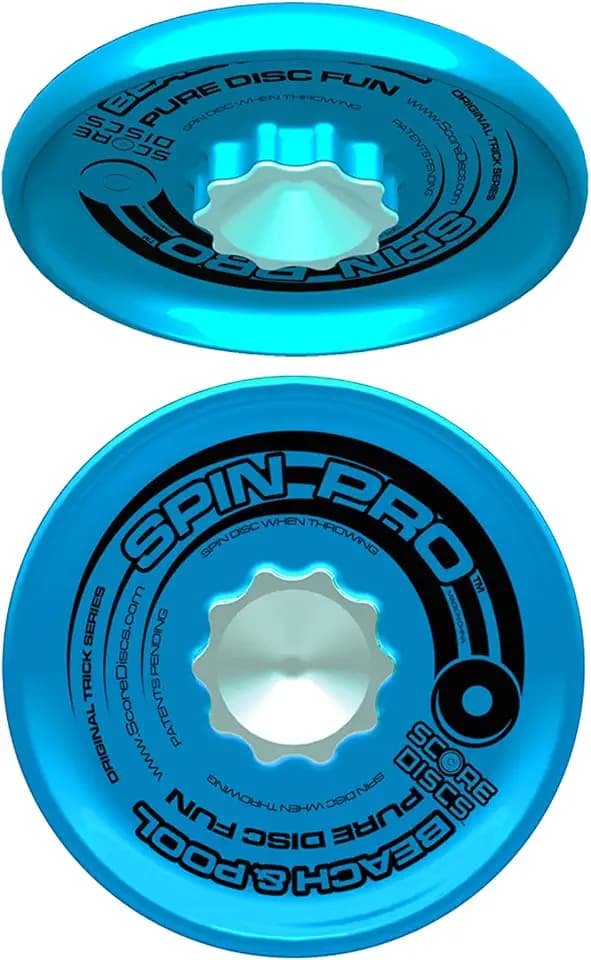 Beach & Pool Sports Disc. Throw with Precision! Spin Tricks! Soft and Durable, Waterproof, Floats, Play Anywhere! Spin & Splash Grip - Spin Zones - That's a Upgrade Your Fun!