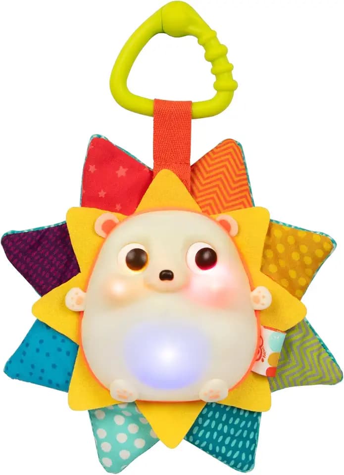 B. toys Baby Musical Light-Up Hedgehog Toy, RainGlow Buddy, Softtoys