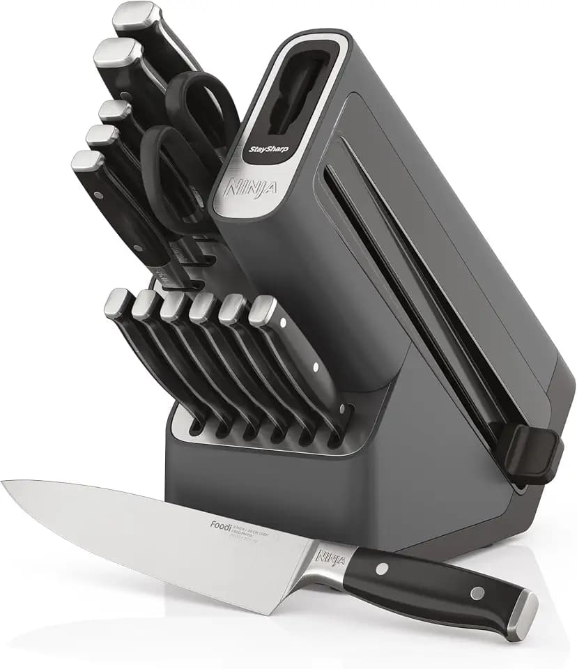 Ninja Foodi StaySharp-Messerblock mit integriertem Schärfer, K32014EUUK