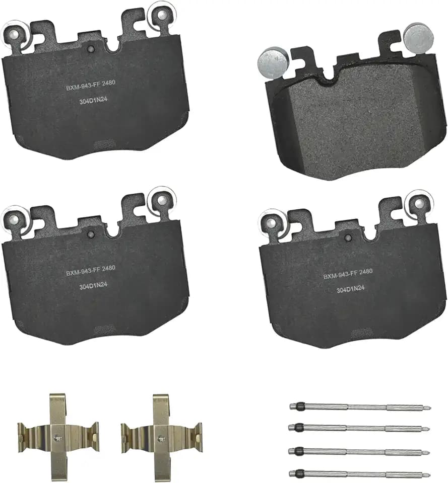 Bendix Premium SBM2480 Semi-Metallic Front Brake Pads for select BMW 230i, 330e, 330i, 430i, 530i, i4, i5, M240i, M340i, M440i, X3, X5, X6, X7, Z4