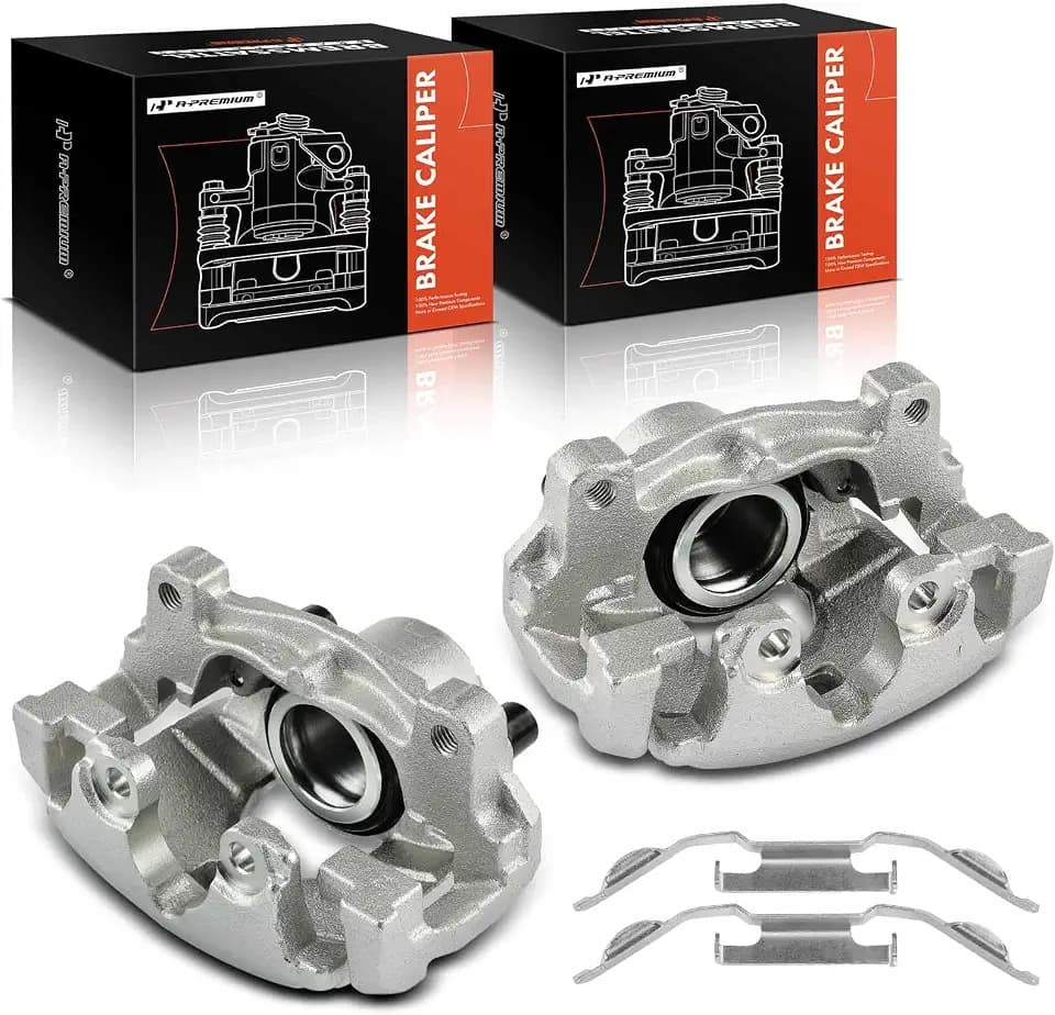 A-Premium Front Disc Brake Caliper with Bracket Compatible with Volvo