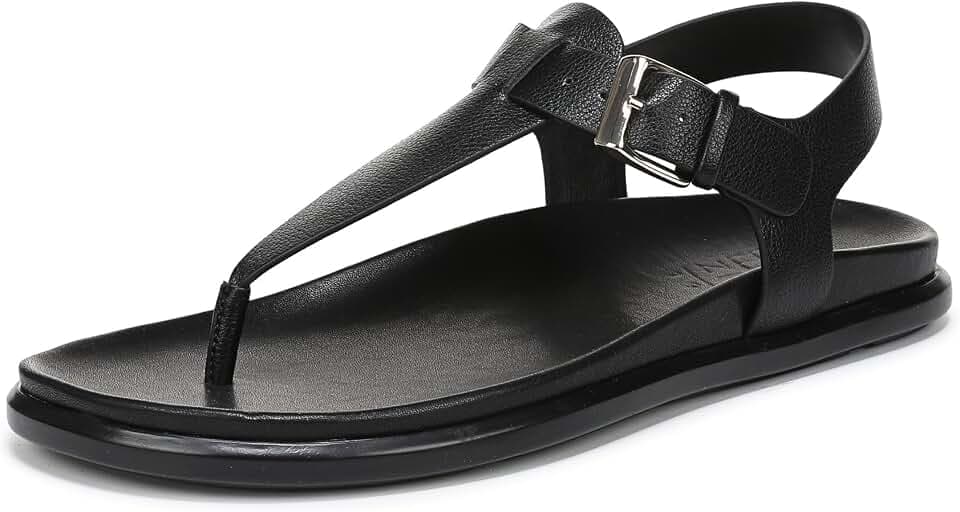 Naturalizer Women's Fab T-Strap Buckle Closure Thong Sandals