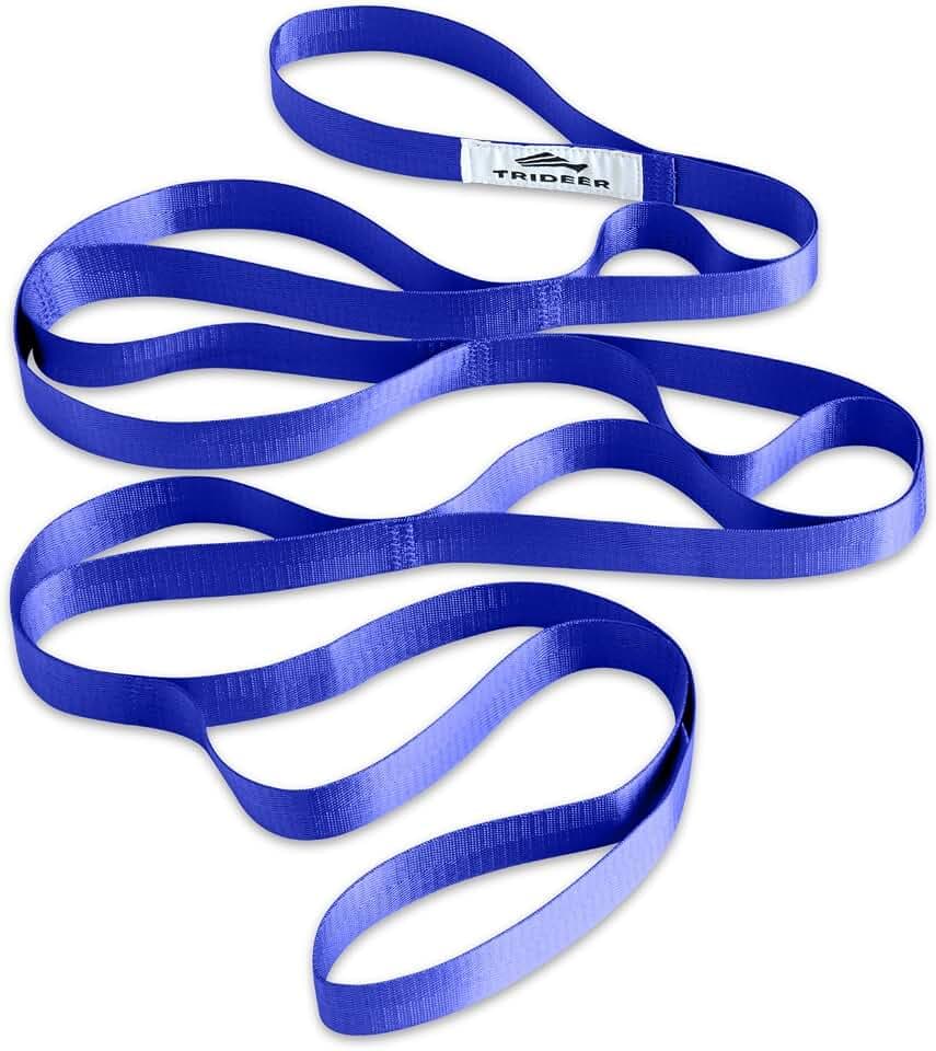 Trideer Stretching Strap with Loops, Yoga Strap, Stretch Bands for Exercise